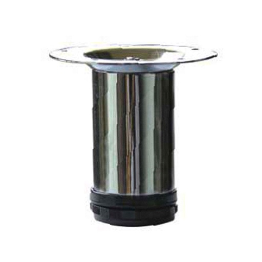 [F12-090007] PATA DE SOFA SATIN PLATA 25X25X100MM CON TORNILLOS 