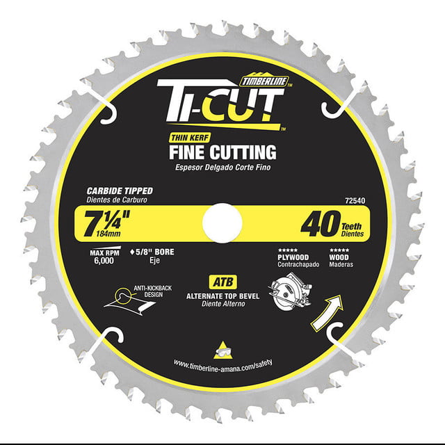 DISCO TIMBERLINE (MADERA Y PLYWOOD) 7 1/4" X 40 DTS 72540 