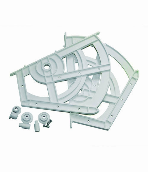 HERRAJE PARA ZAPATERA DE PLÁSTICO COLOR NEGRO