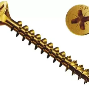 TORNILLO DORADO 3 X 25 UNIDAD SPAX-S