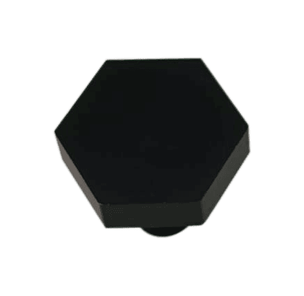 HALADOR METÁLICO HEXÁGONO PLANO 28 MM MATT GOLD SM