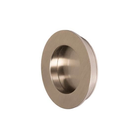 HALADOR METÁLICO EMBUTIDO REDONDO (SM-166L) 500 MM SATIN SILVER SM