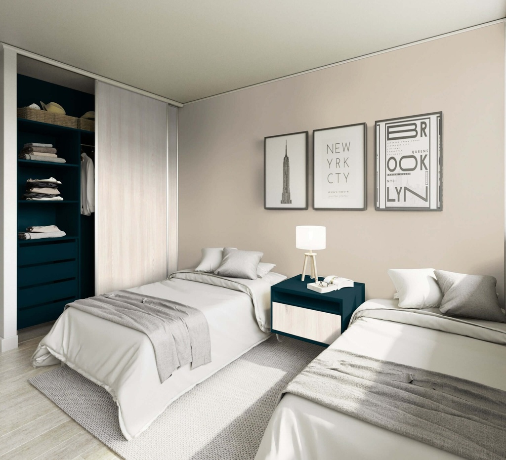 MELAMINA TUAREG (AZUL) SUPER MATE VESTO 5/8” 6X8