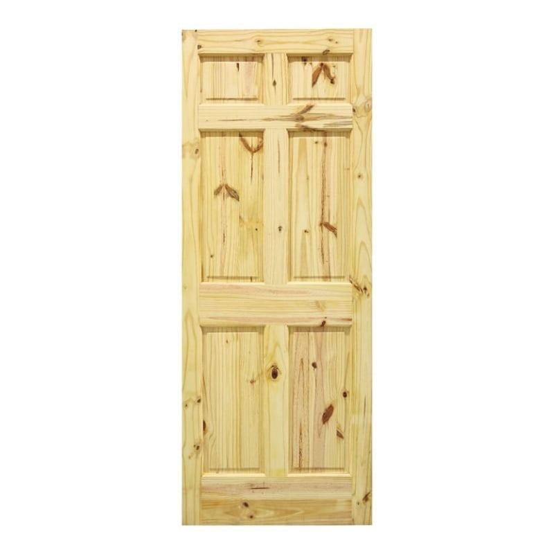 PUERTA RADIATA CON NUDO 90 CM SM