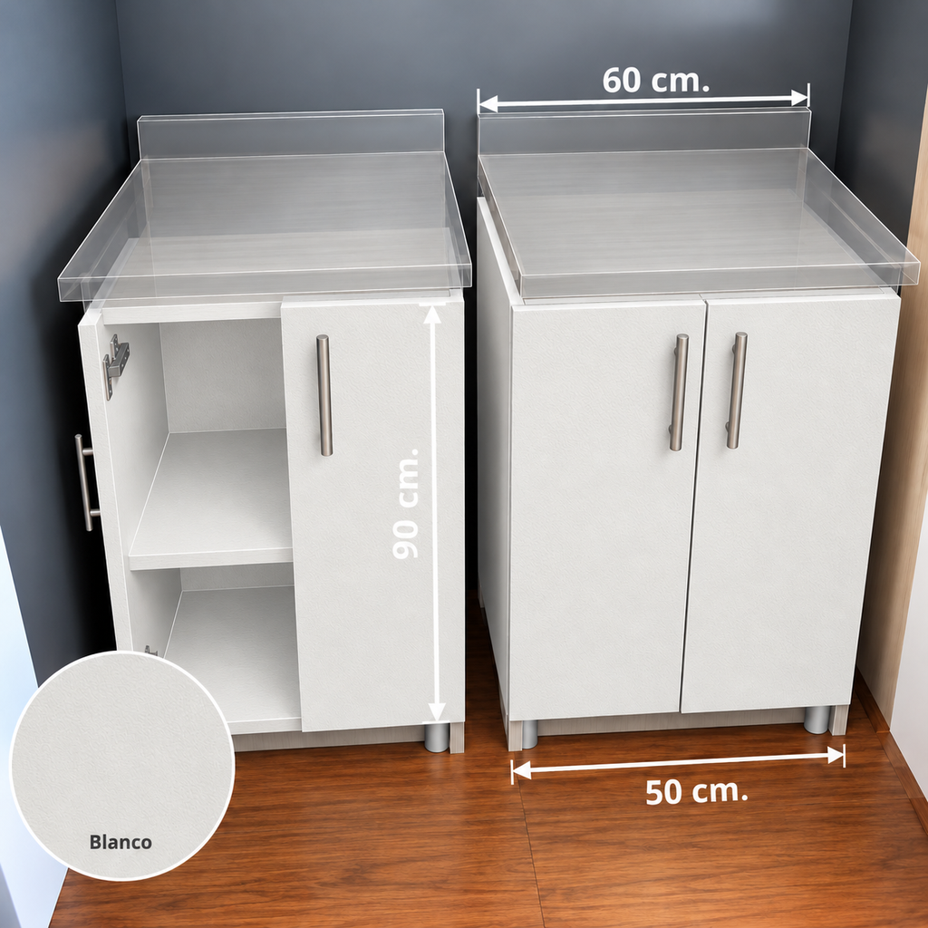 DIY CAJON GABINETE BASE MOBA P 50 BLANCO