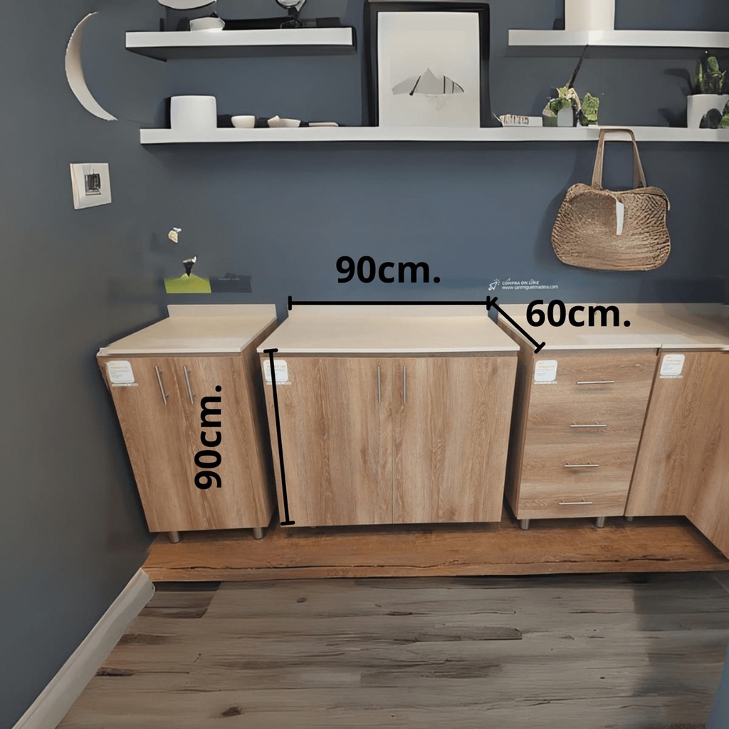 DIY TOP GABINETE BASE MOBA 100 TITANIO