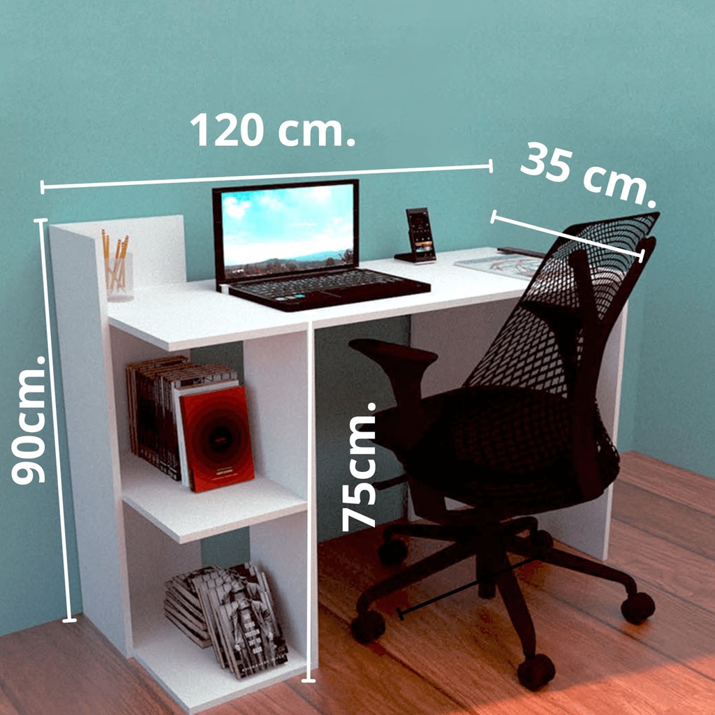 DIY ESCRITORO ESTUDIANTIL NEGRO SUPER MATE