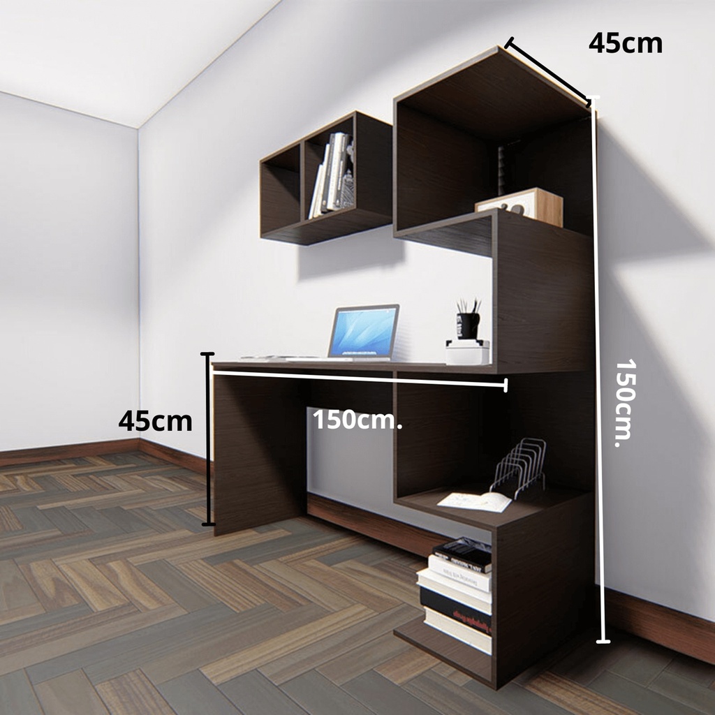 DIY ESCRITORIO HOGAR CEDRO