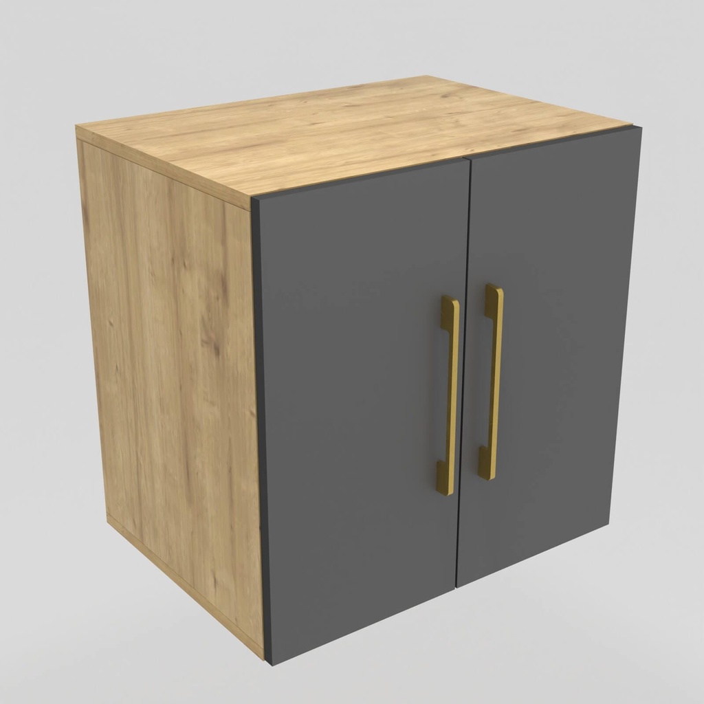 Modulo LDT 50x50x36 + 2 puertas roble rustico/gris grafito