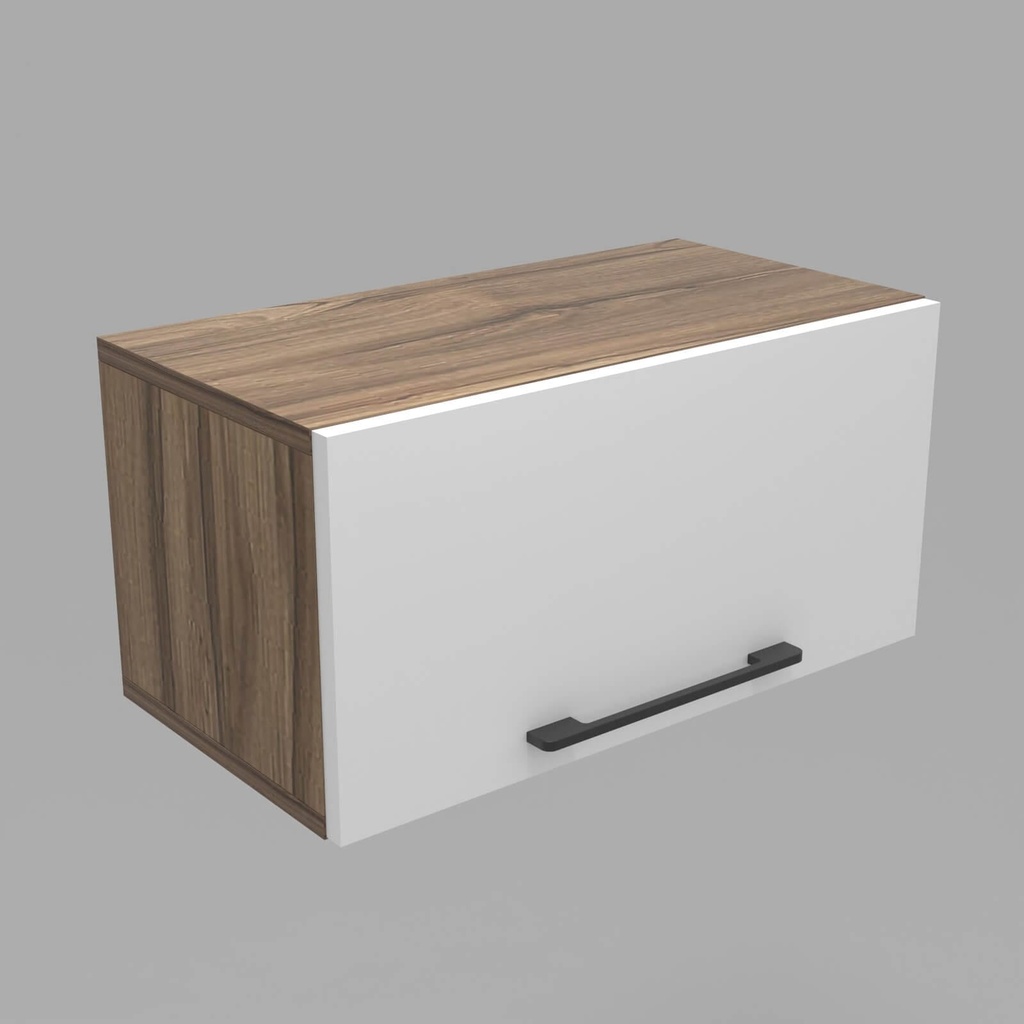 Modulo LDT 25x50x25 + puerta horizontal nogal terracota/blanco