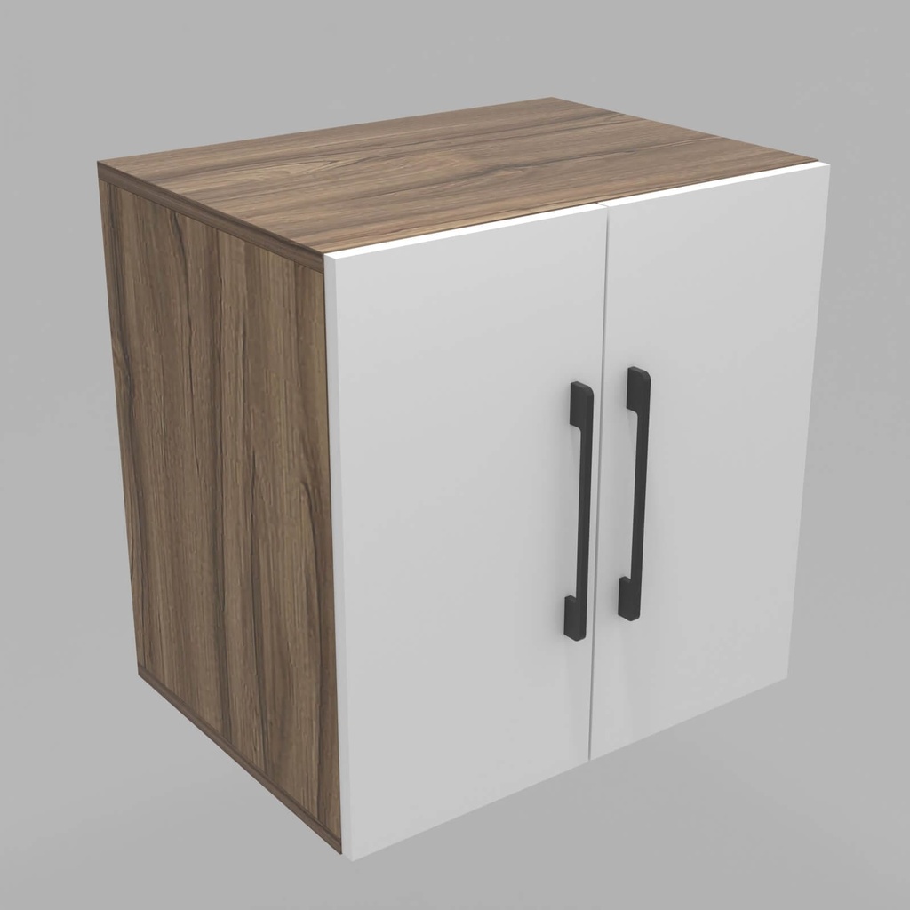 Modulo LDT 50x50x36 + 2 puertas nogal terracota/blanco