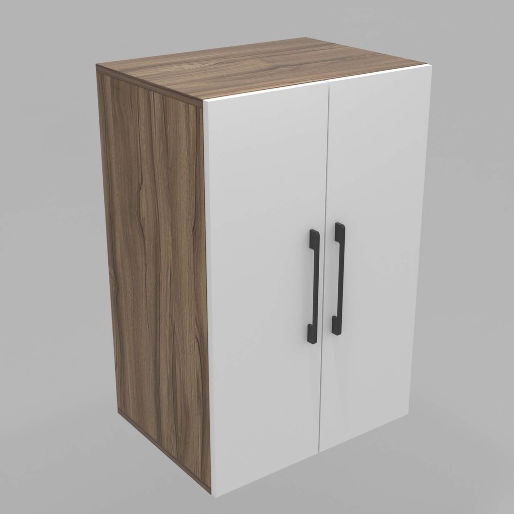 Modulo LDT 50x75x36 + 2 puertas nogal terracota/blanco