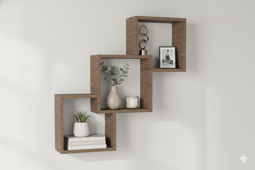 REPISA 3 CUADROS NOGAL TERRACOTA