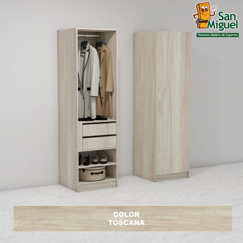 DIY CLOSET 1 COLGADOR 2 GAVETAS ANCHO 60  ROBLE TOSCANA