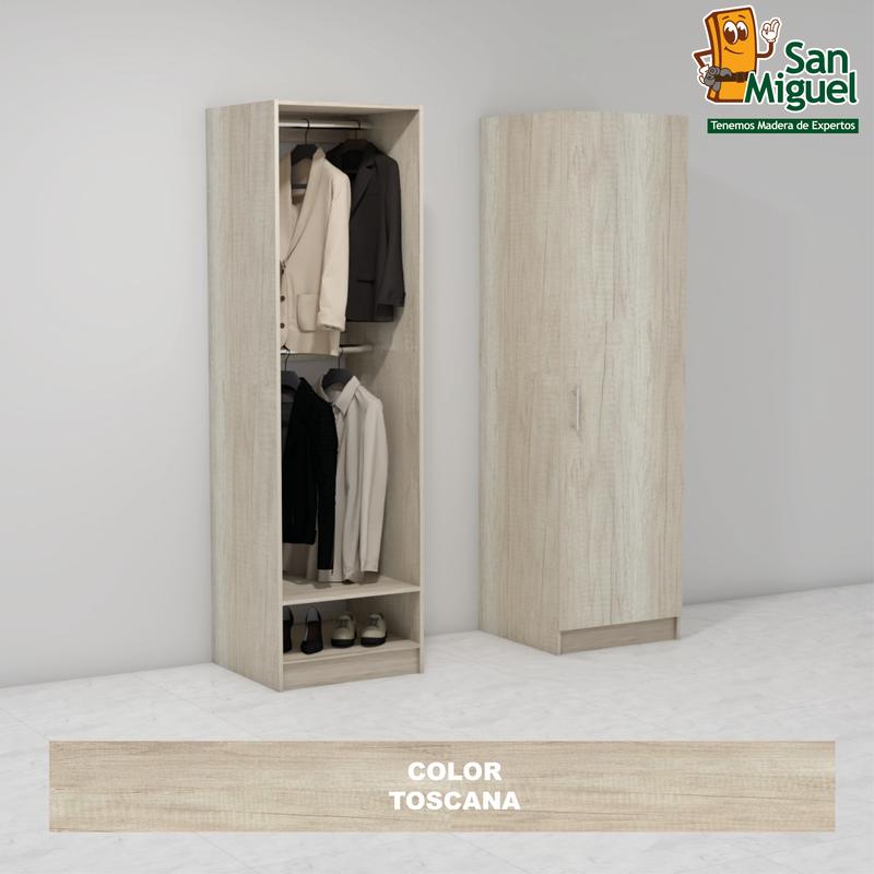 DIY CLOSET 2 COLGADORES ANCHO 60 + PUERTA  TOSCANA