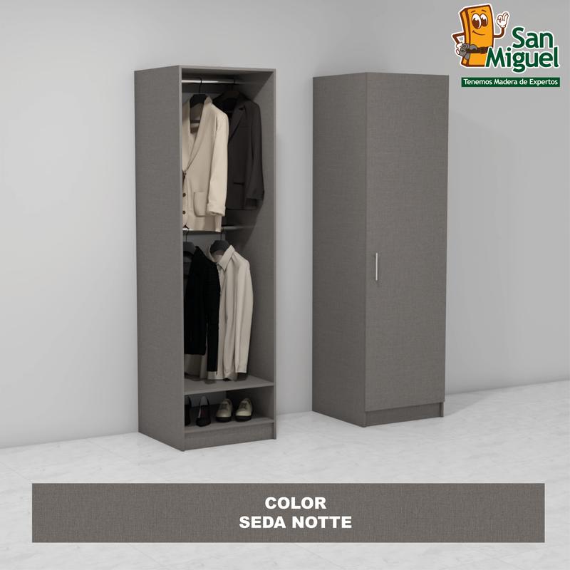 DIY CLOSET 2 COLGADORES ANCHO 60 + PUERTA  SEDA NOTTE