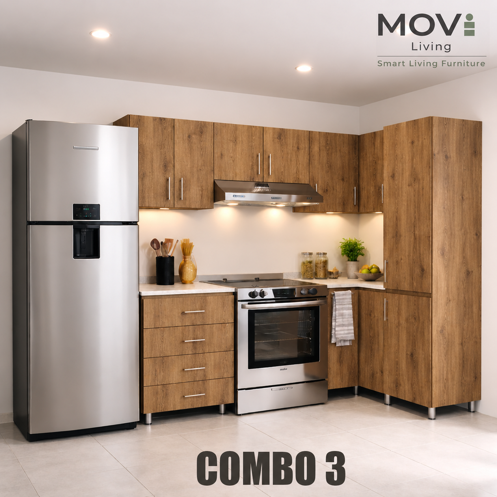 COMBO COCINA 3 8PZS TOSCANA + TOP MARMARA
