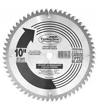 [F11-400603] DISCO ALUM, MELAM, MDF, PLAST 80 DTS 10" 250-801 TIMBERLINE