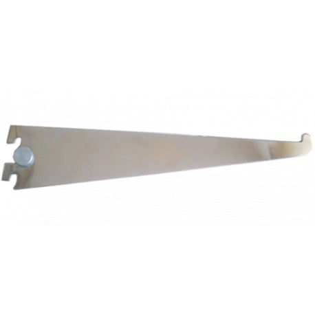 [F12-060900] MENSULA PARA PILAR DOBLE CROMO 30 CM UNIDAD SM