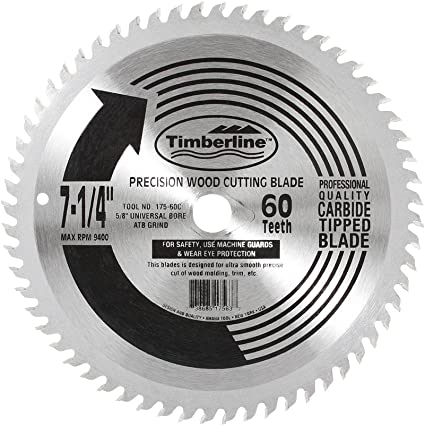 [F11-400618] DISCO USO GRAL (MADERA, PLYWOOD) 60 DTS 7 1/4" 175-60C TIMBERLINE