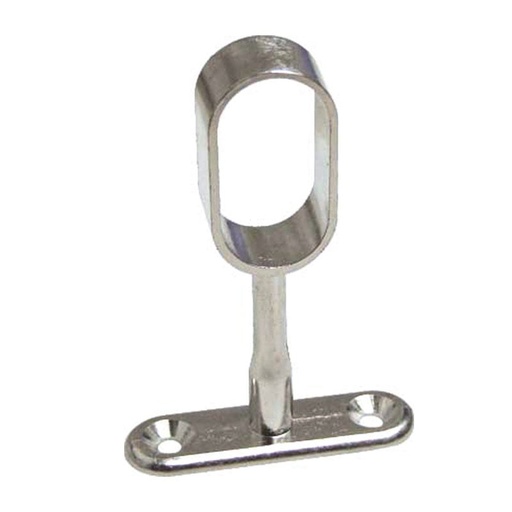 [F12-310302] SOPORTE CENTRAL TUBO CLOSET SATINADO OVALADO DIMACSA