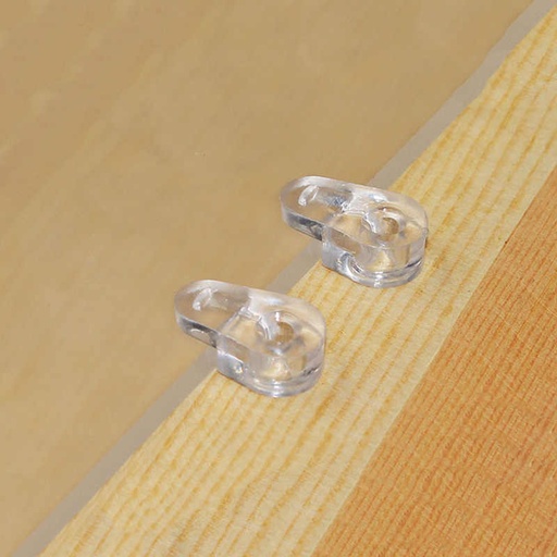 [F12-000002] AMORTIGUADOR TRANSPARENTE MUEBLE 9.5 MM DIMACSA