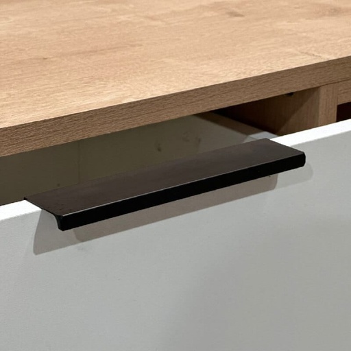 [F5-150075] HALADOR METÁLICO DE SOBREPONER (ST-8331) 250 MM MATT BLACK SM