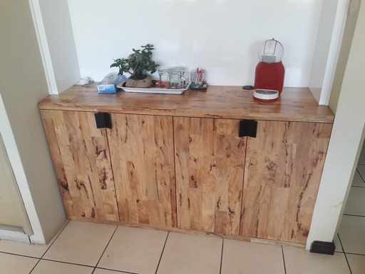 [T17-0127] TABLERO FINGER JOINT ANTIQUE 3/4" 4'X8' MAPLE TROP