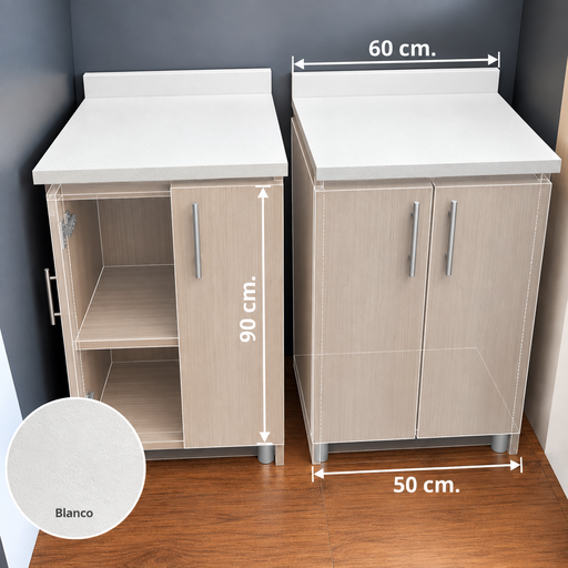 [CC-2006871] DIY TOP GABINETE BASE MOBA 50 BLANCO