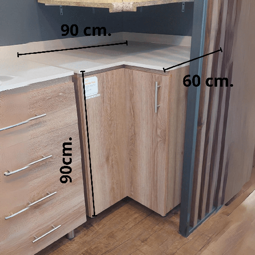 [CC-2006972] DIY TOP GABINETE BASE MOBA ESQ 90 TOSCANA