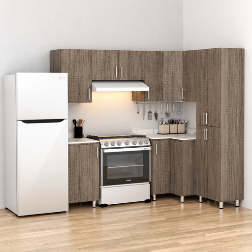 [CC-2007254] DIY COMBO DE COCINA 3 CAJONES ASERRADO NORDICO