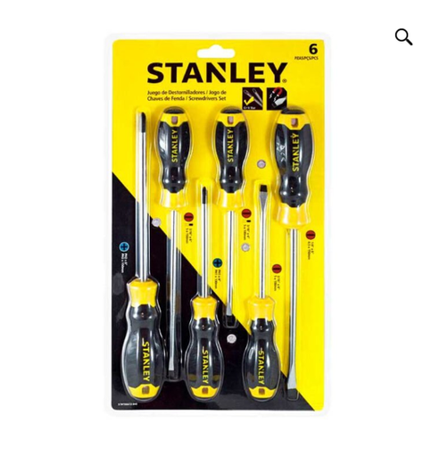 [F9-111301] DESARMADOR 6 PIEZAS 60-0605 STANLEY