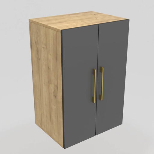 [CCMO-23] Modulo LDT 50x75x36 + 2 puertas roble rustico/gris grafito