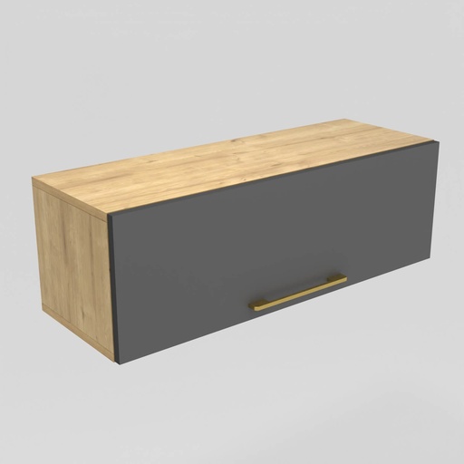 [CCMO-43] Modulo LDT 25x75x25 + puerta horizontal roble rustico/gris grafito