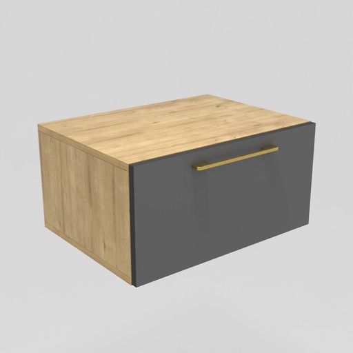 [CCMO-44] Modulo LDT 50x25x36 + gaveta roble rustico/gris grafito