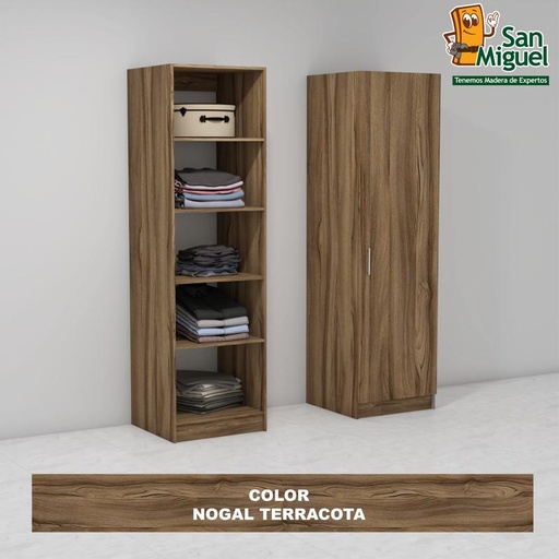 [CCCL-2201] DIY CLOSET 5 ENTREPAÑOS ANCHO 60 NOGAL TERRACOTA