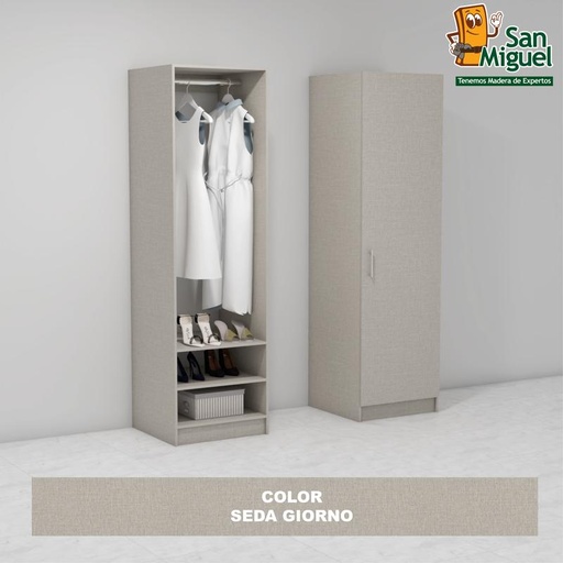 [CCCL-0206] DIY CLOSET 1 COLGADOR 2 ENTREPAÑOS ANCHO 60 SEDA GIORNO
