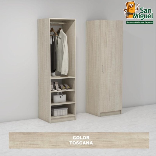 [CCCL-1008] DIY CLOSET 1 COLGADOR 3 ENTREPAÑOS ANCHO 60  TOSCANA