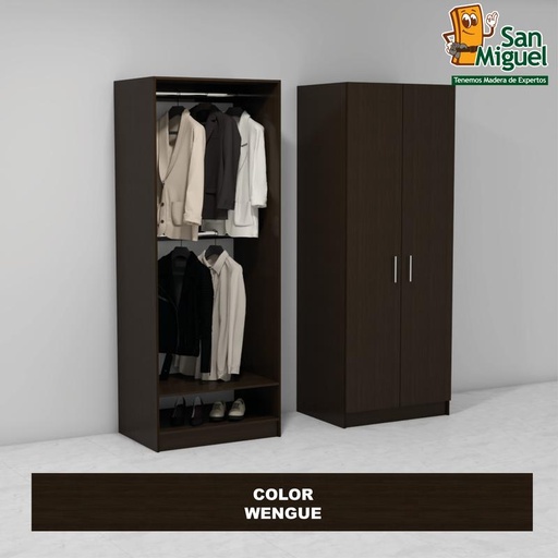 [CCCL-1603] DIY CLOSET 2 COLGADORES ANCHO 80  WENGUE