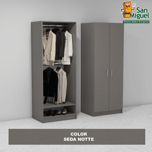 [CCCL-1609] DIY CLOSET 2 COLGADORES ANCHO 80  SEDA NOTTE