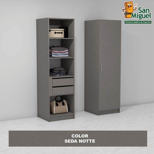 [CCCL-1809] DIY CLOSET 2 GAVETAS 4 ENTREPAÑOS ANCHO 60  SEDA NOTTE