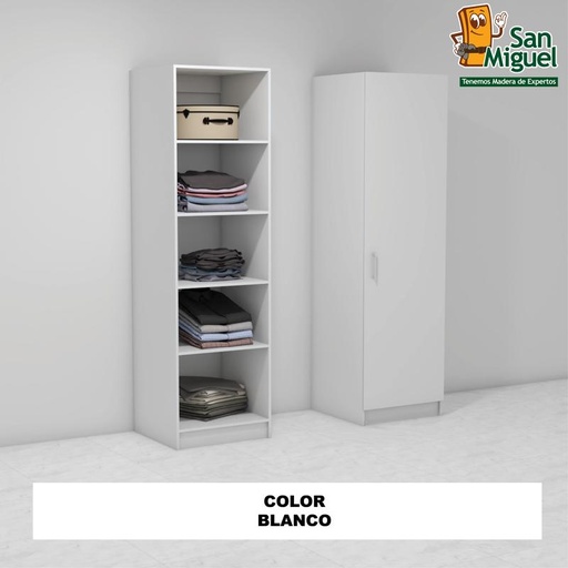[CCCL-2202] DIY CLOSET 5 ENTREPAÑOS ANCHO 60  BLANCO