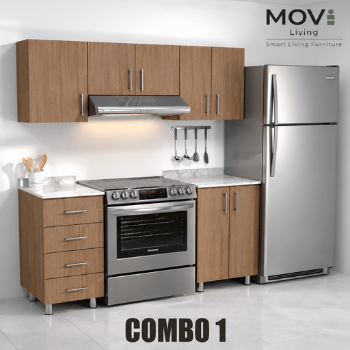 [CC-C10006] COMBO COCINA 1 5PZS CARAMEL + TOP MARMARA