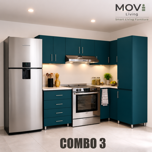 [CC-C30008] COMBO COCINA 3 8PZS TUAREG + TOP MARMARA